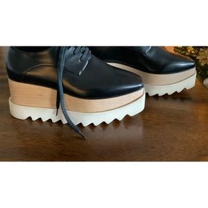 Stella McCartney black platform shoes size 7
